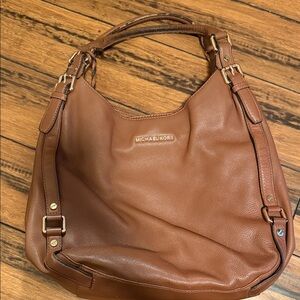 Michael Kors Tan Leather Hobo Bag
